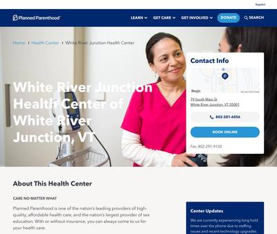STD Testing at Planned Parenthood of Northern New EnglandWhite River Junction Health Center