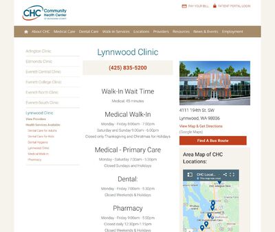 STD Testing at Community Health Center of Snohomish County-Lynnwood Clinic