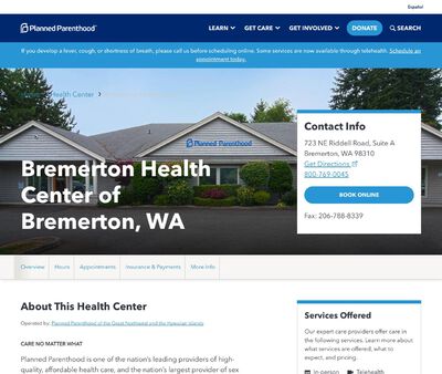 STD Testing at Planned Parenthood - Bremerton Health Center