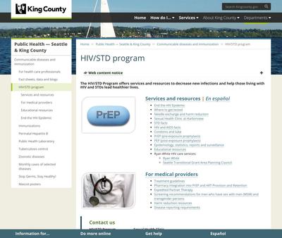 STD Testing at King County Health Department Inc