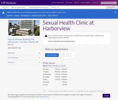 STD Testing at UW Medicine Sexual Health Clinic at Harborview