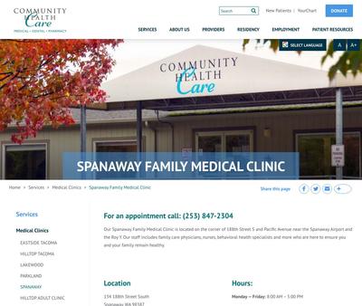 STD Testing at Community Health Care - Spanaway Family Medical Clinic