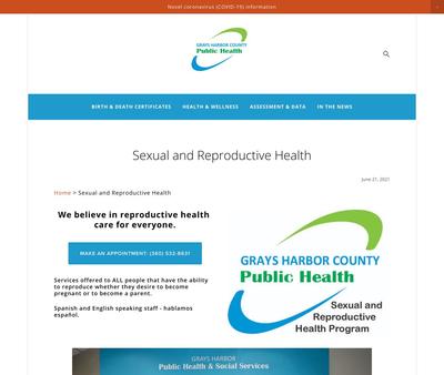 STD Testing at Grays Harbor County Public Health & Social Services