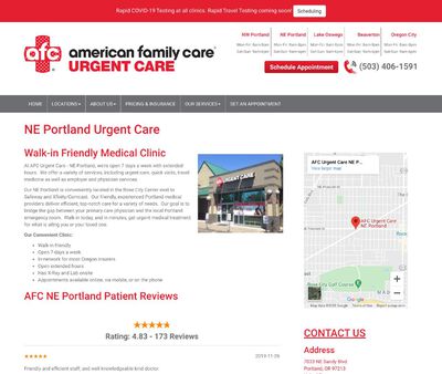 STD Testing at AFC Urgent Care NE Portland