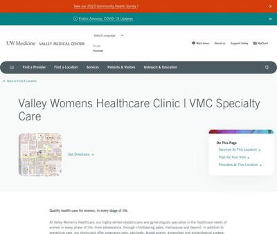 STD Testing at Valley Women's Healthcare Clinic - Covington - Valley Medical Center