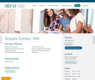 STD Testing at Obria Medical Clinics PNW - Sequim