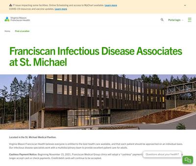 STD Testing at Franciscan Infectious Disease Associates at St. Michael