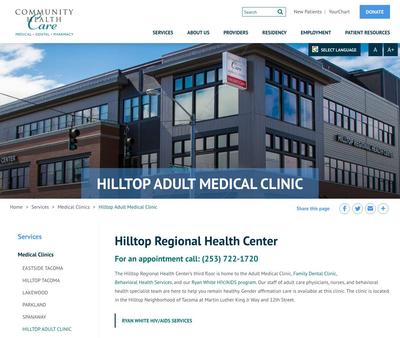 STD Testing at Community Health Care - Hilltop Adult Medical Clinic
