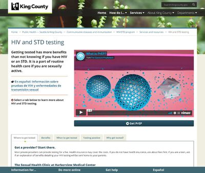 STD Testing at The STD Clinic at Harborview Medical Center