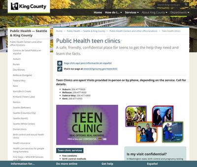 STD Testing at Kent Teen Clinic