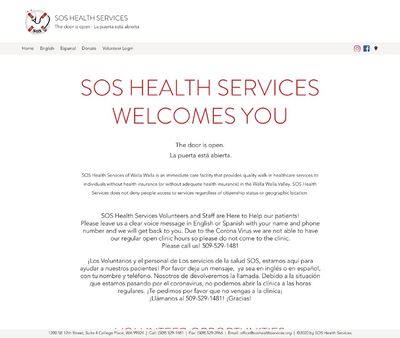 STD Testing at SOS Health Services of Walla Walla