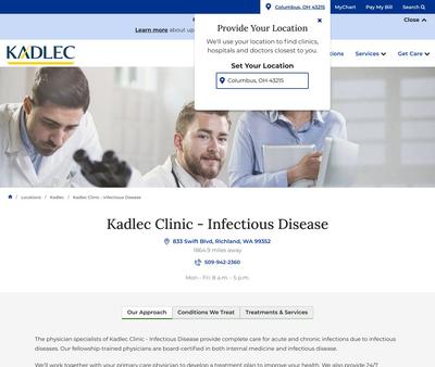STD Testing at Kadlec Infectious Disease Clinic