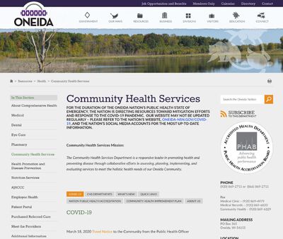 STD Testing at Oneida Nation Health and Human Services Oneida Community Health Center