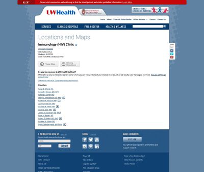 STD Testing at UW Health Immunology (HIV) Clinic