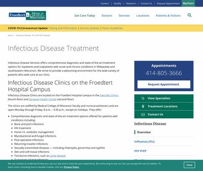 STD Testing at Froedtert Germantown Health Center