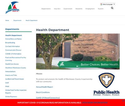 STD Testing at Manitowoc County Health Department