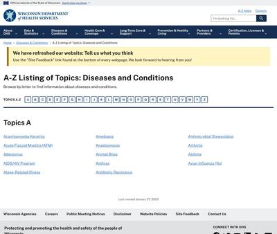 STD Testing at Wisconsin Department of Health Services