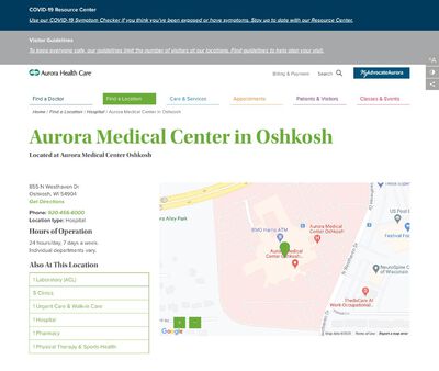 STD Testing at Aurora Medical Center Oshkosh