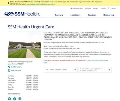 STD Testing at SSM Health Urgent Care