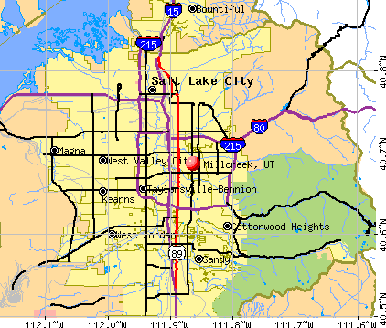 Graph of std rates in millcreek utah